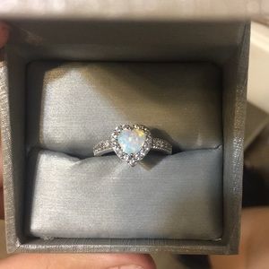 Heart opal ring from zales